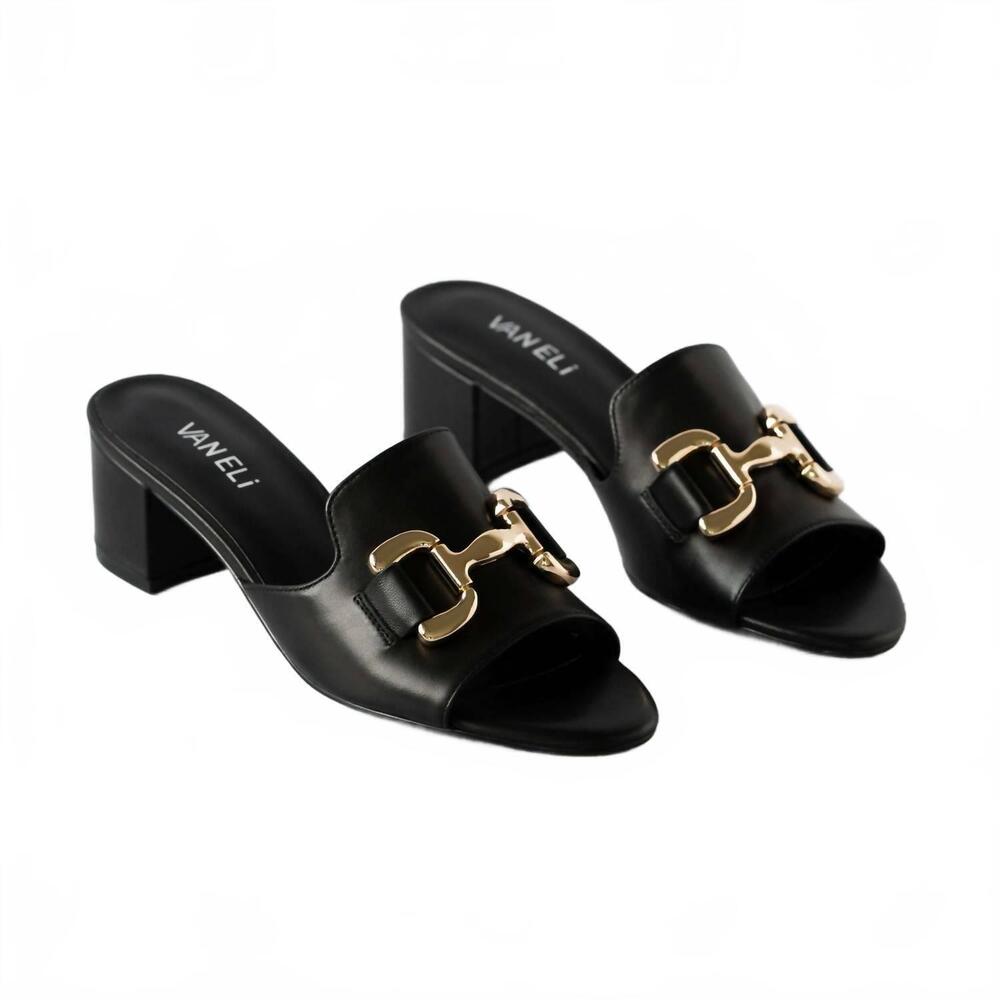 NEW VANELI women's oksana low heel sandal in black